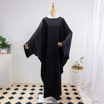 Two Pieces Muslim Abaya Women Jilbab Islamic With Hijab Clothing Dubai Saudi Robe Turkish Modesty Prayer Dresses Loose Kaftans.