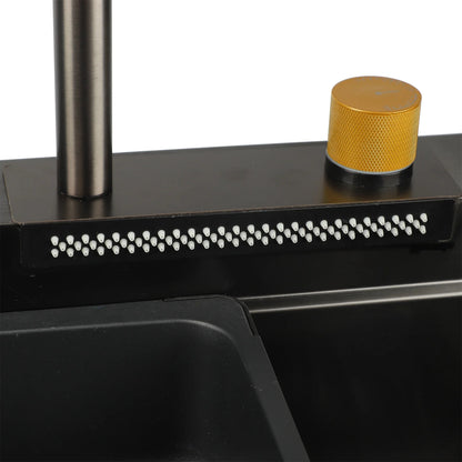 Küchenspüle, großes Fassungsvermögen, platzsparendes Unterbau-Spülbecken aus Edelstahl, rostfrei, einfache Installation für die Küche zu Hause