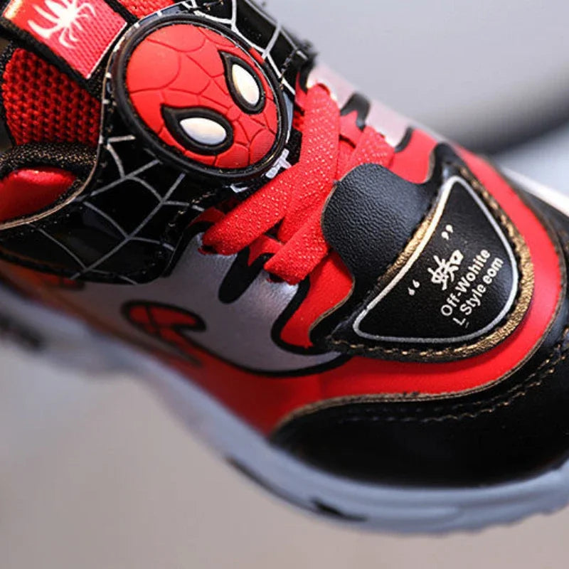 2024 New Arrival Disney Children Casual Shoes Fashion Cartoon Spiderman Boys Sneakers Kids Outdoor Shoes Sport Shoes for 1-6Y.