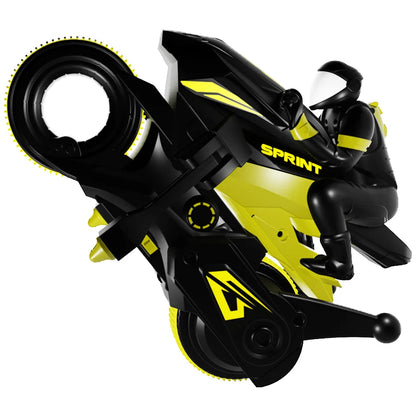 New Stunt Motorcycle 360 ° Rotation Remote Control Car High-Speed Drift Rc Racing Boy Toy Car Model Christmas Halloween Gift