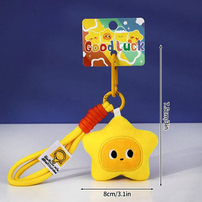 Stern-Schlüsselanhänger für Taschen, Partygeschenke, Geschenke, Cartoon-Stern-Schlüsselanhänger, Zubehör, Weihnachtsdekoration, 2025, Neujahrsgeschenke.