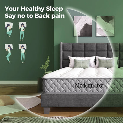 Orthopädische Kaltschaummatratze 90 x 200 cm, Matratze mit 7-Zonen-Taschenfederkernen, mittelfest – OEKO-TEX ®    Zertifiziert