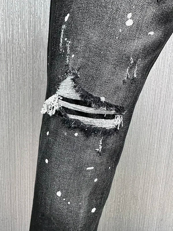 new design style D2 Men Jeans Coolguy Long Pants Straight Multiple button Hole SLIM black top quality D2 jeans pant 881.