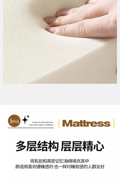 Naturlatex-Matratze, Zuhause, Schlafzimmer, Tatami, Memory, Wattepad, gepolstert, Vermietung, einzelner Studentenwohnheim, verdickt