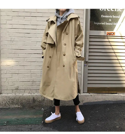 Graben Frauen Freund Herbst Koreanische Feste Weibliche Lange Stil Student Ins Alle-spiel Heißer Verkauf Neue Ankunft Harajuku Unisex outwear