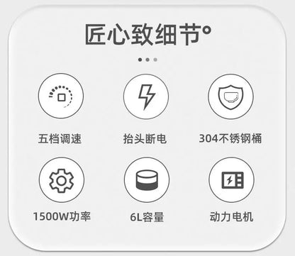 1500W stand Chef Machine mixer Multifunctional  Commercial Mixer Dough Mixer Household Small Automatic New electric blender 220V.