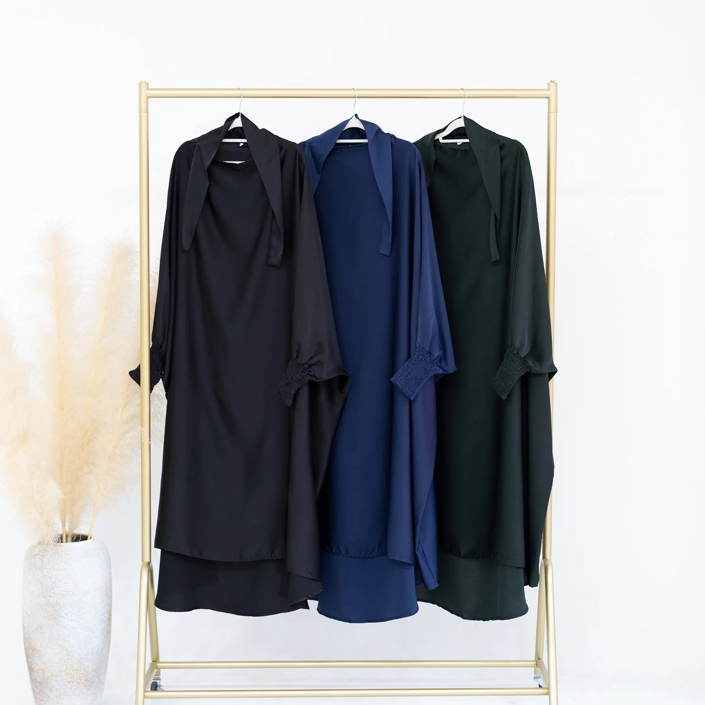 Ramadan Muslim Robe 2 Piece Set Mommy & Kids Prayer Garment Hijab Dress Women Girls Hooded Abaya Niqab Islam Dubai Eid jilbab