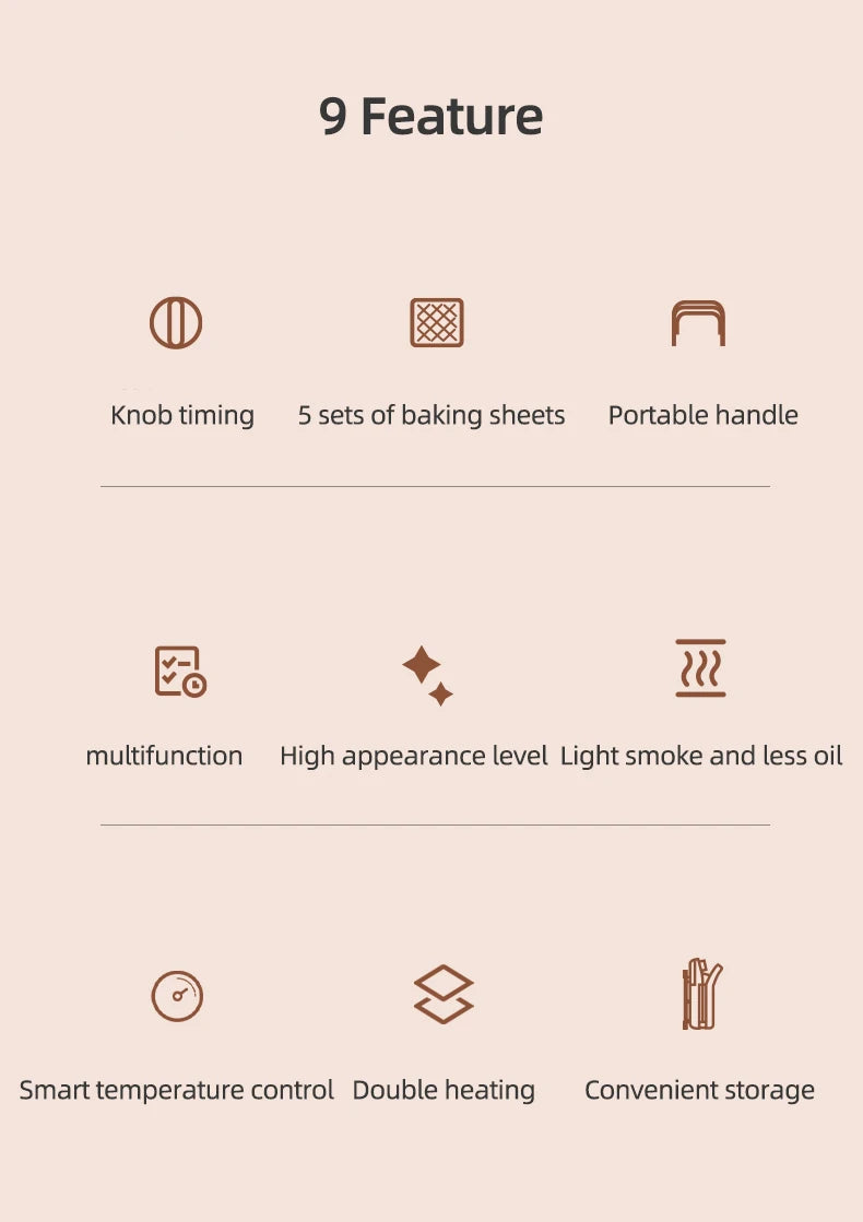 600W Electric Sandwich Maker Waffle Maker Multi-baker Breakfast Machine Toaster Baking Pancake Sandwichera Double Side Heat.