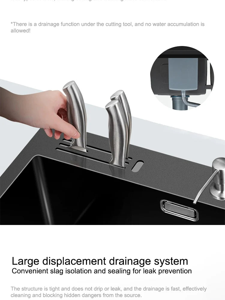 Kitchen Sink Stainless Steel Dishwashing Sink Ultrasonic Sink Dishwasher Multifunctional Intelligent Net Washer For Kitchen