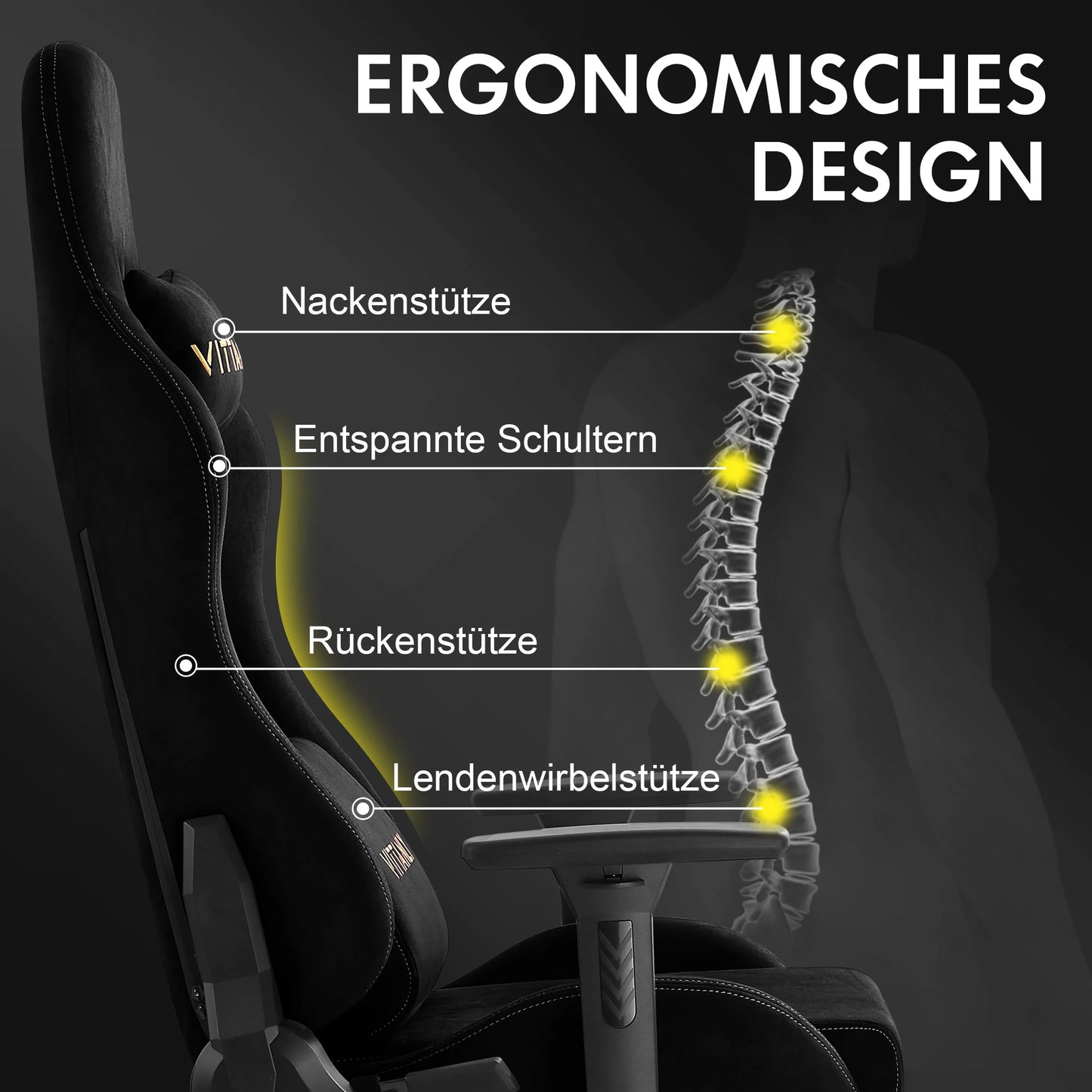 Marke Gaming Stuhl Luxuriöse Atmungsaktive Faux Wildleder Büro Stuhl Gaming Stuhl Mit Fußstütze Stuhl Kopfstütze Ergonomische Spiel Stuhl