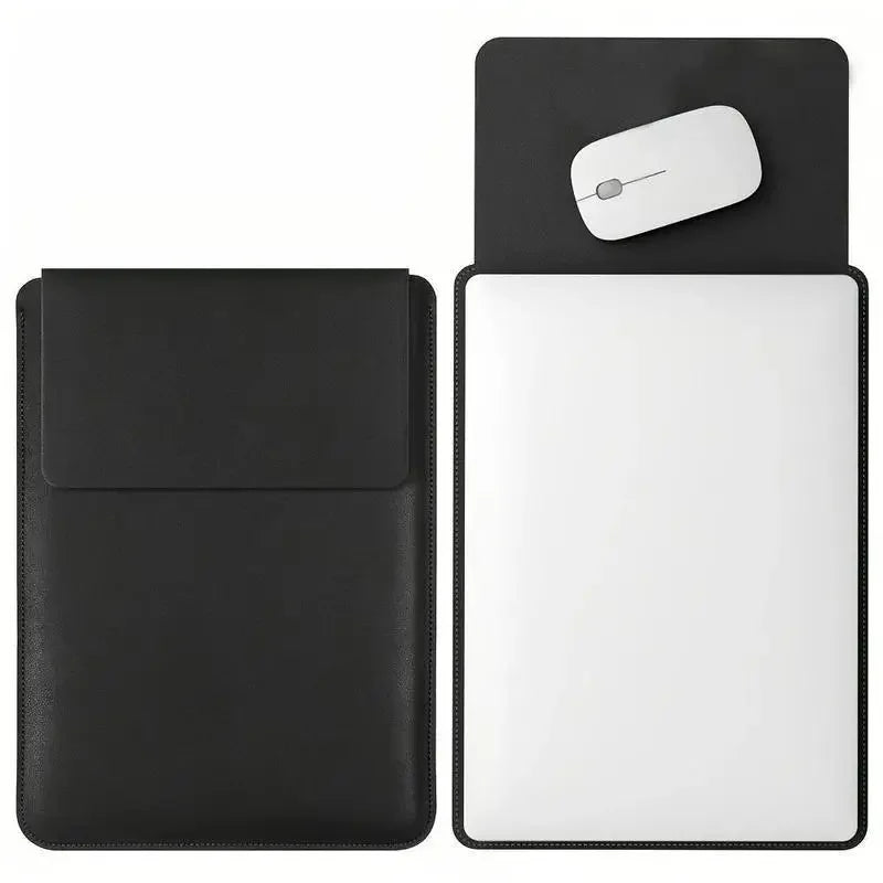 14-16 inch PU Leather Laptop Sleeve Bag Protective Case Cover Laptop Sleeve Case for MacBook Air 15 2023-2025 Pro 16 2021-2024.
