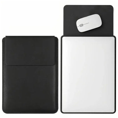 14-16 inch PU Leather Laptop Sleeve Bag Protective Case Cover Laptop Sleeve Case for MacBook Air 15 2023-2025 Pro 16 2021-2024.