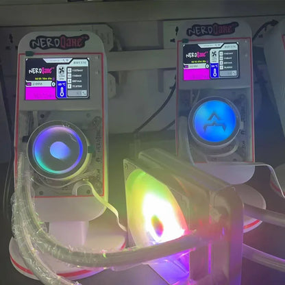 2025 New Bitaxe NerdQaxe++Water Cooling 4.8th/s Computing Power Bitcoin Miner White.