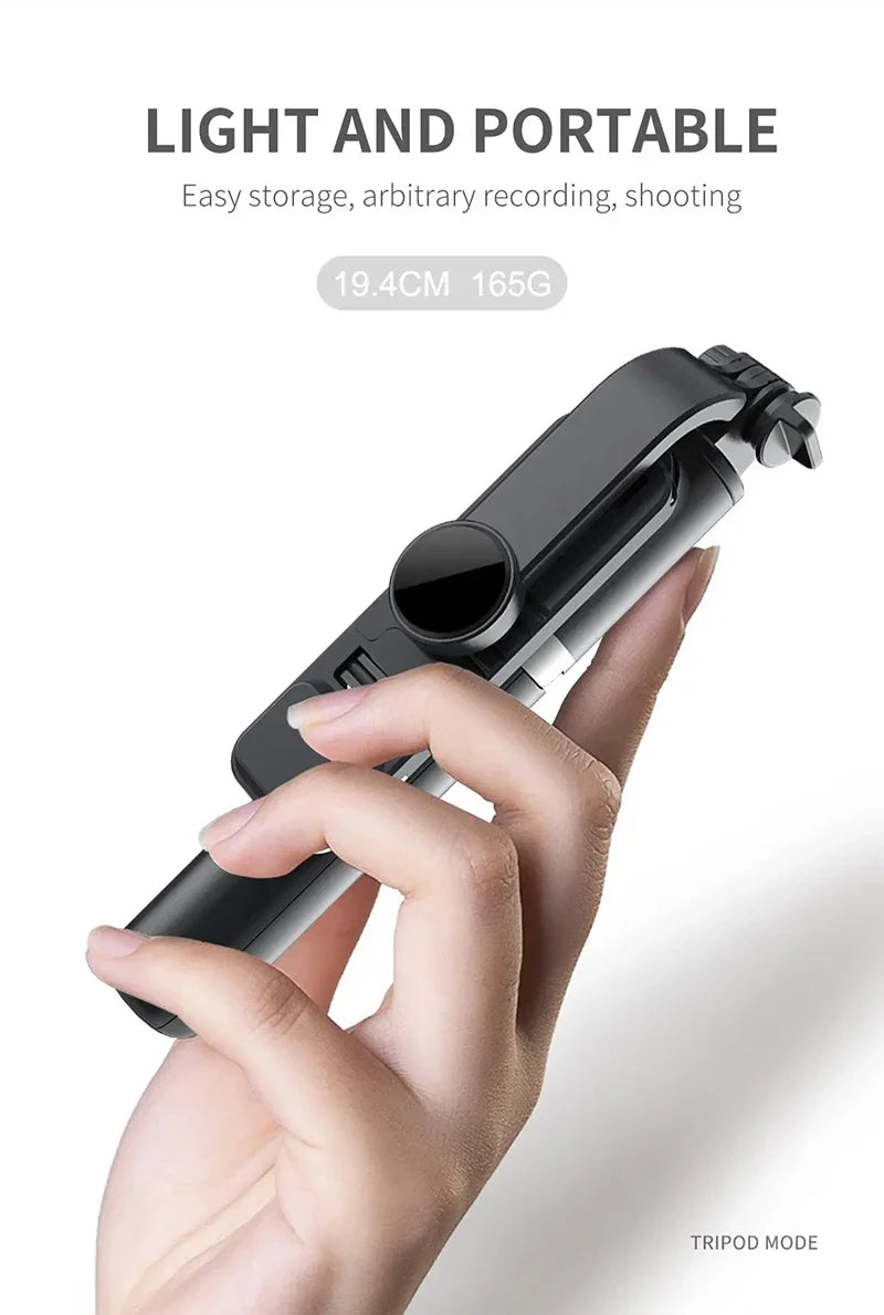 Xiaomi New Selfie Stick 1045mm Wireless Bluetooth Remote Shutter LED Fill Light Extended Stable tripod for Android IOS Cellphone.