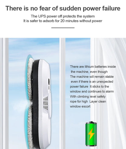 PuRuiKai robot electric automatic window cleaning Robotic vacuum cleaner, with remote control, two-way automatic spray.