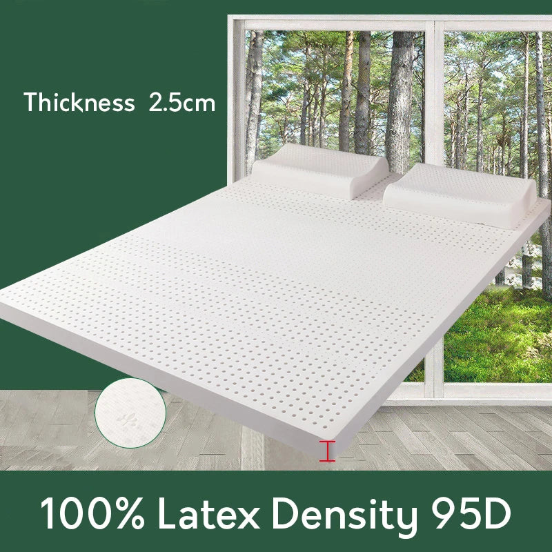 100 % Naturlatex-Matratze Thailand 10 cm Naturlatexmatten Gummi weiches Kissen Zwei-Personen-Haushalt 1,2/1,5/1,8 m Heimmatratze