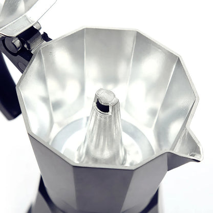 300 ml Electric Coffee Machine Aluminium Espresso Maker Mocha Espresso Pot with Separate Base.