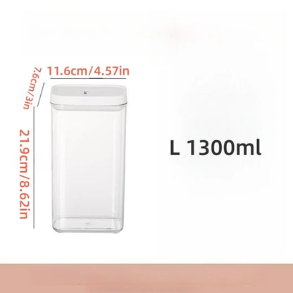 1PC Sealed Food Storage Box with Lid, Multiple Sizes Food Storage Organiser for Dry Food Cereal Storage.