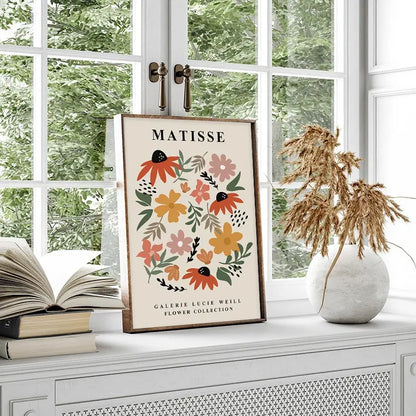 Matisse Poster Yayoi Kusama Posters and Prints Canvas Patings  Flower Market Wall Art Pictures for Living Room Boho Decor.