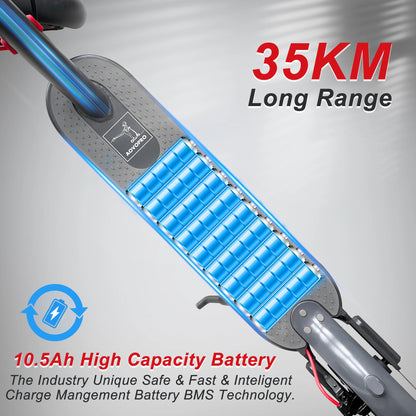 JUICEASE Portable Electric Scooter 16/45KM Smart APP 31/35KM/H Fast Speed 350W/1000W Waterproof IP65 Electric Kick Scooter