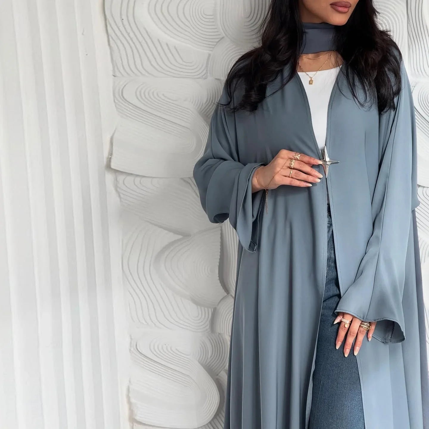 Muslim Dress Women Kimono Cardigan Dubai Open Abaya Turkey Kaftan Eid Djellaba Islam Clothing Robe Kebaya Caftan Marocain Femme.