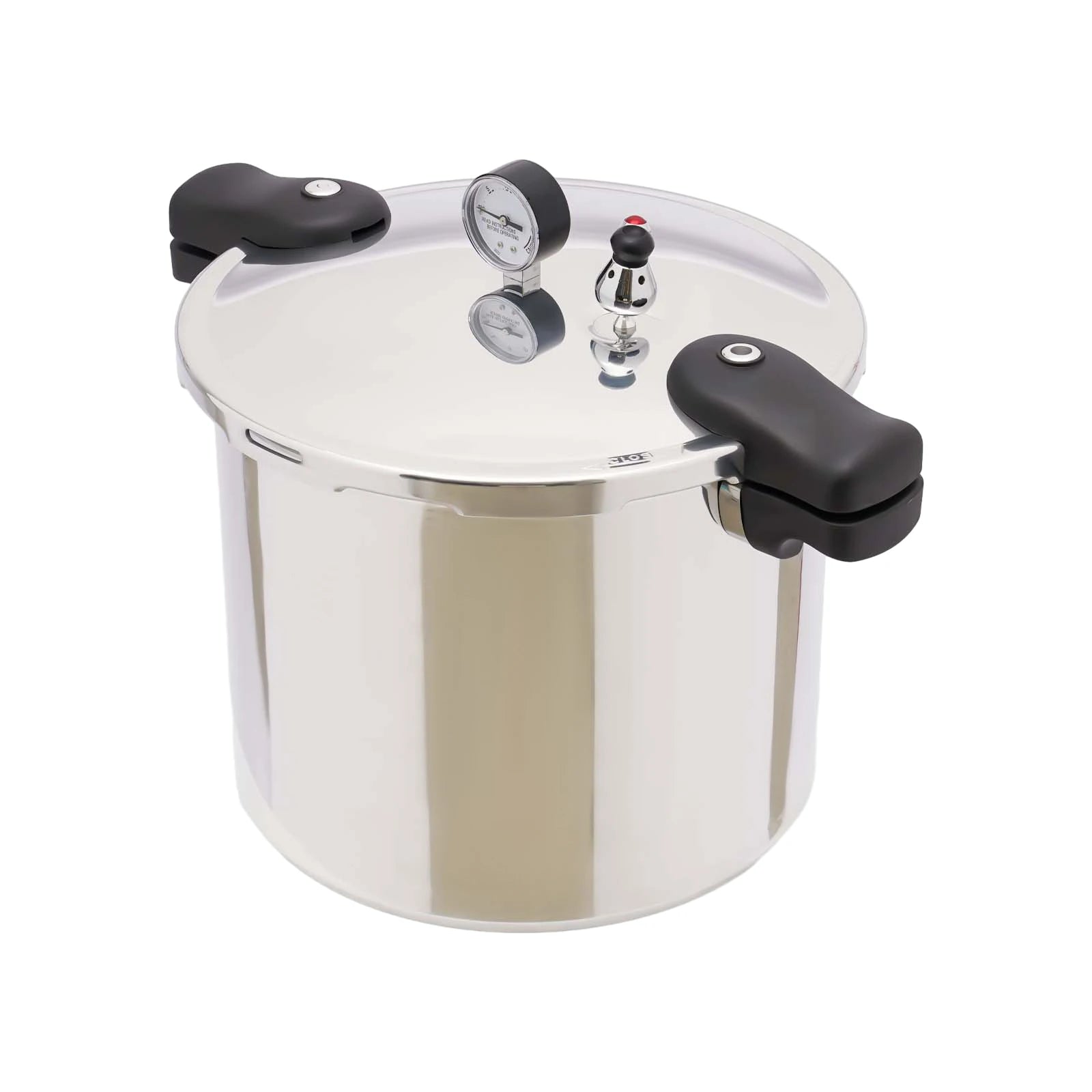 23 Quart 22L 90kpa Pressure Canner and Cooker with Pressure Gauge 10PSI Explosion Proof Safety Valve Extra-Large Size.