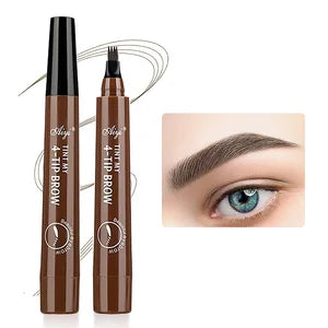 Four-pronged eyebrow pencil, four-end, long-lasting, non-smudged, water-resistant, anti-smudged eyebrow pencil.