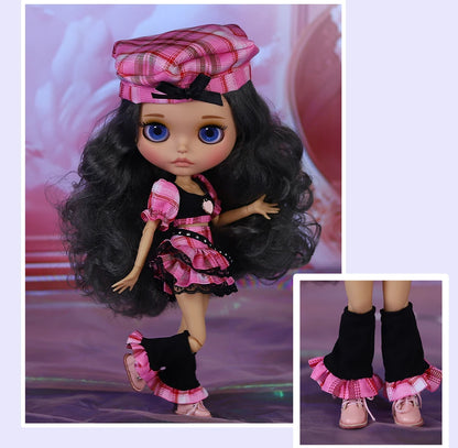 ICY DBS Blyth Doll BJD Joint Body tan Skin Matte Face Set Doll 1/6 30cm Girl Gift Anime SD