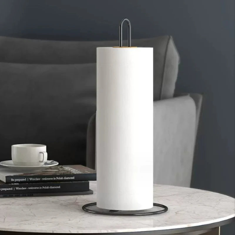 Badezimmerzubehör Vertikaler Taschentuchhalter aus Schmiedeeisen, kreativer Esstisch, Aufbewahrung für den Schreibtisch, Küche, Rollenpapierhalter