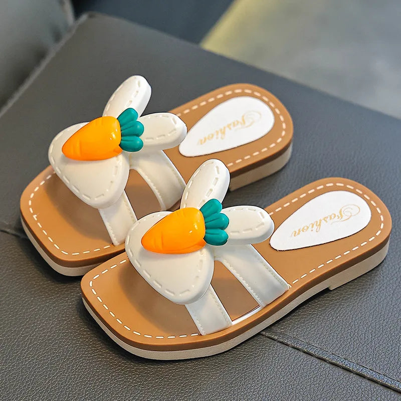 Children Slippers Kids Summer Cartoon Beach Shoes Girls Baby Soft Sole Non-Slip.