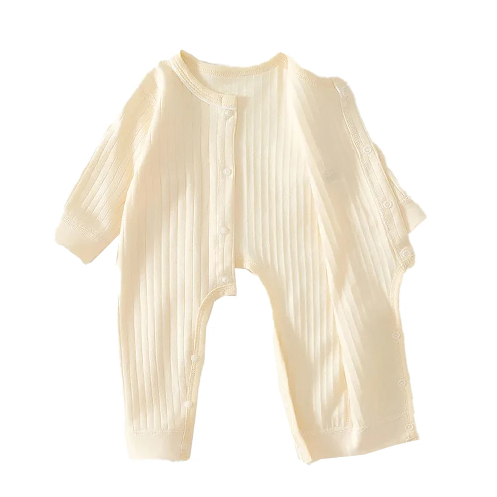 AYNIGIELL Frühling und Herbst 0-12 Monate Baby-Strampler Hochwertiger Neugeborenen-Overall aus 100 % Baumwolle für Neugeborene, Jungen und Mädchen.