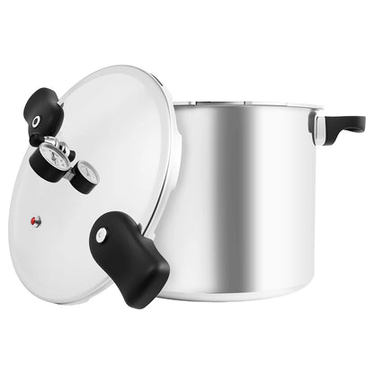 22L Thickened Explosion-proof Pressure cooker Polished Process with Pressure Gauge and Safety Valve.