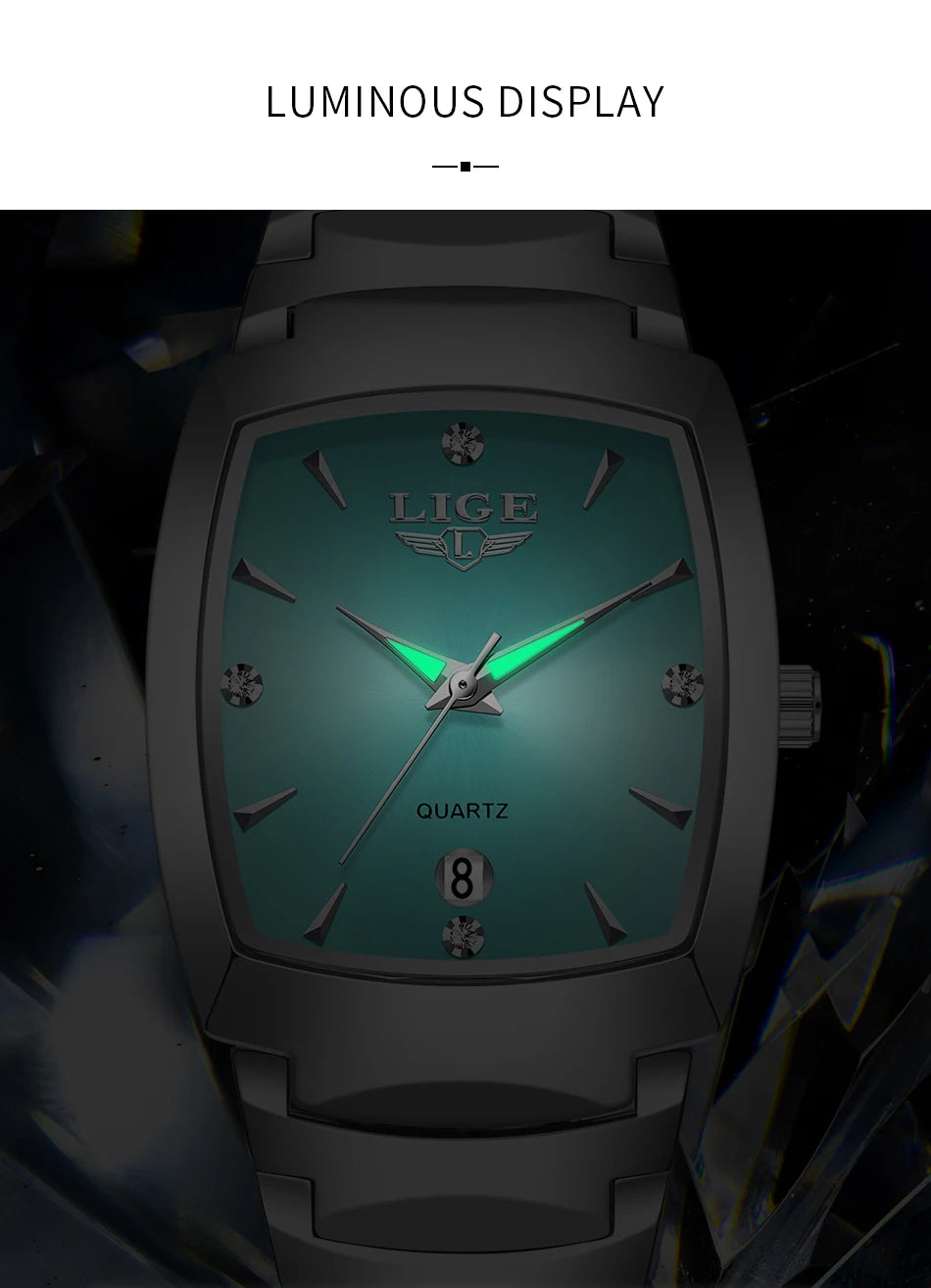 LIGE New Ladies Waterproof Watch Luxury Stainless Steel Women Watches Creative Fashion Original Elegant Quartz Wristwatch Gift.