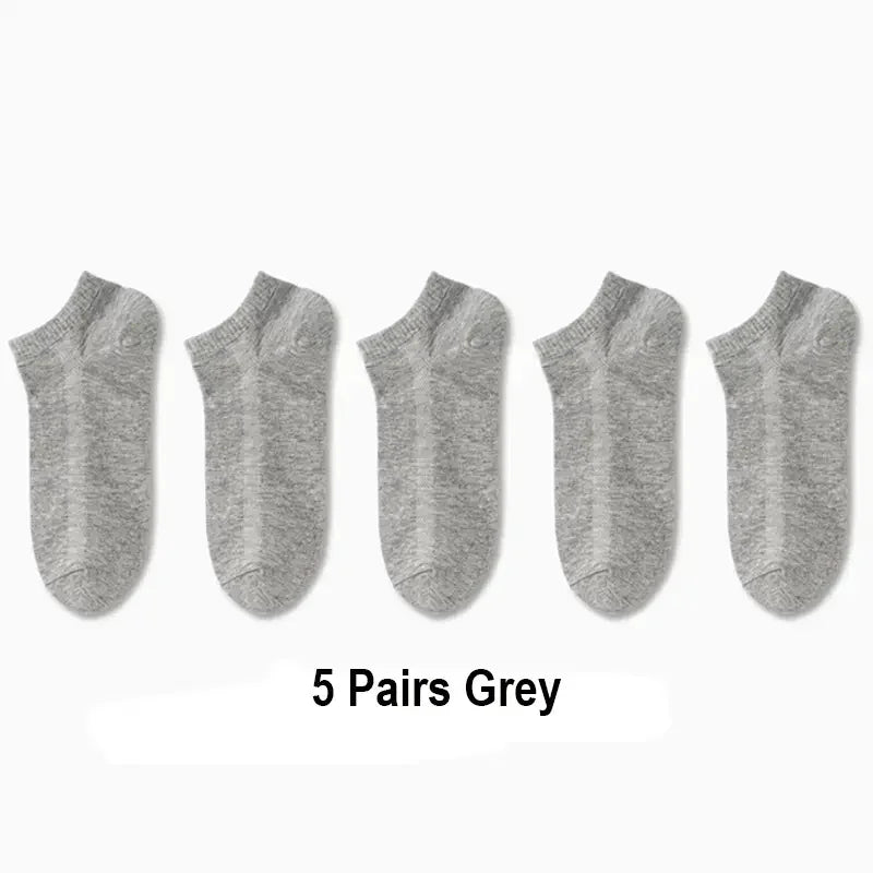 5/10 /20/30 Pairs Unisex Casual Plain Color Boat Socks Thin Breathable Comfy Anti Odor Sweat-absorbing Ankle Socks For Men Women.