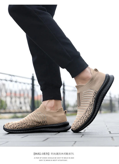 Men Shoes Lightweight Sneakers Men Fashion Casual Walking Shoes Breathable Slip on wear-resistant Mens Loafers Zapatillas Hombre