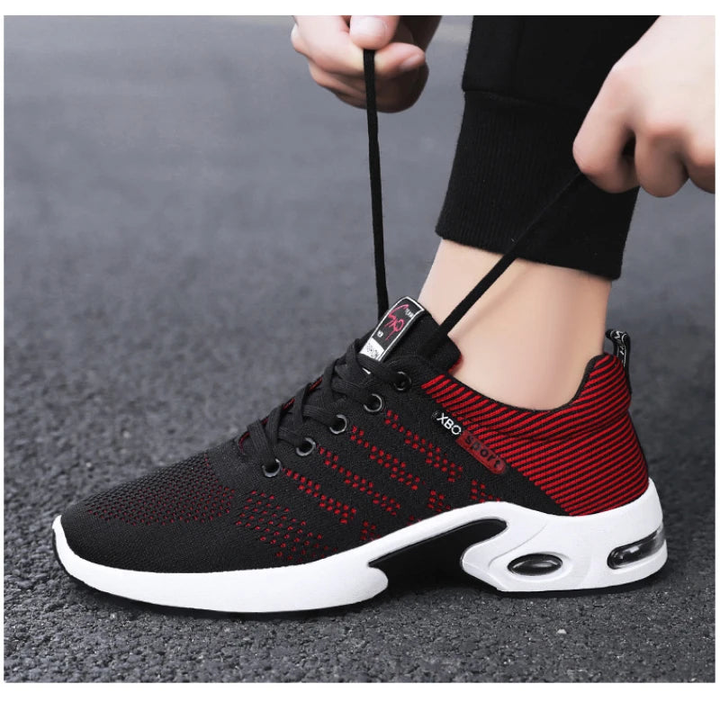 Professional Running Shoes For Men Lightweight Men's Designer Mesh Sneakers Lace-Up Male Outdoor Sports Tennis Shoe.