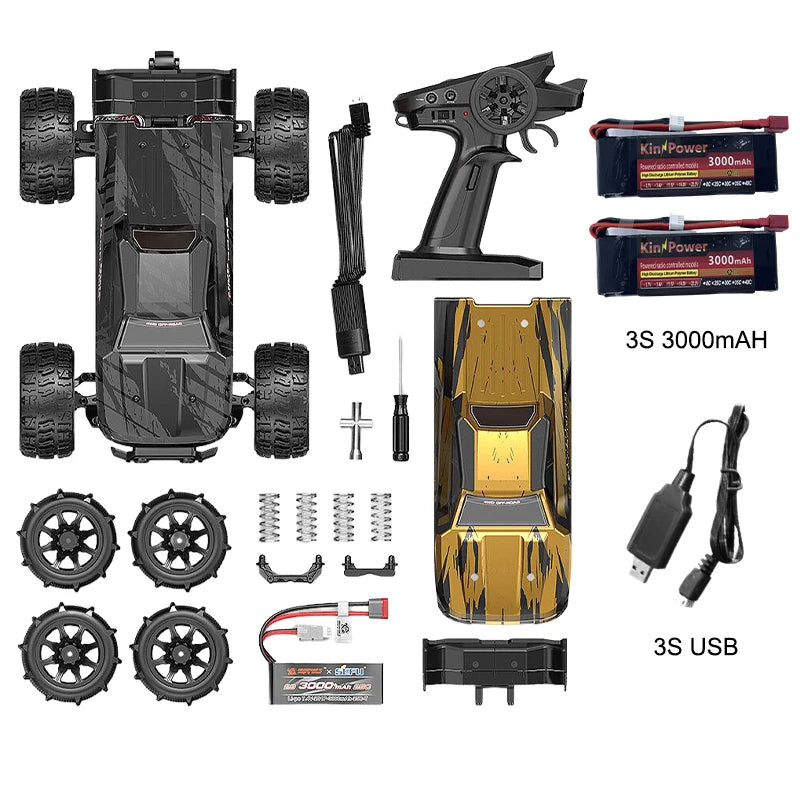 Hyper Go MJX 14210 V3.0 1/14 RC Car 75km/h Brushless 2.4G Remote Control 4WD Off-road Racing RC Truck Electric Toy