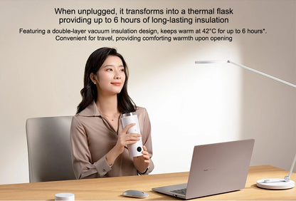 NEW XIAOMI Mijia Portable Electric Kettle 2 Thermos Cup Fast Water Boiler 350ml Smart Temperature Insulated Kettle Travel - CN.