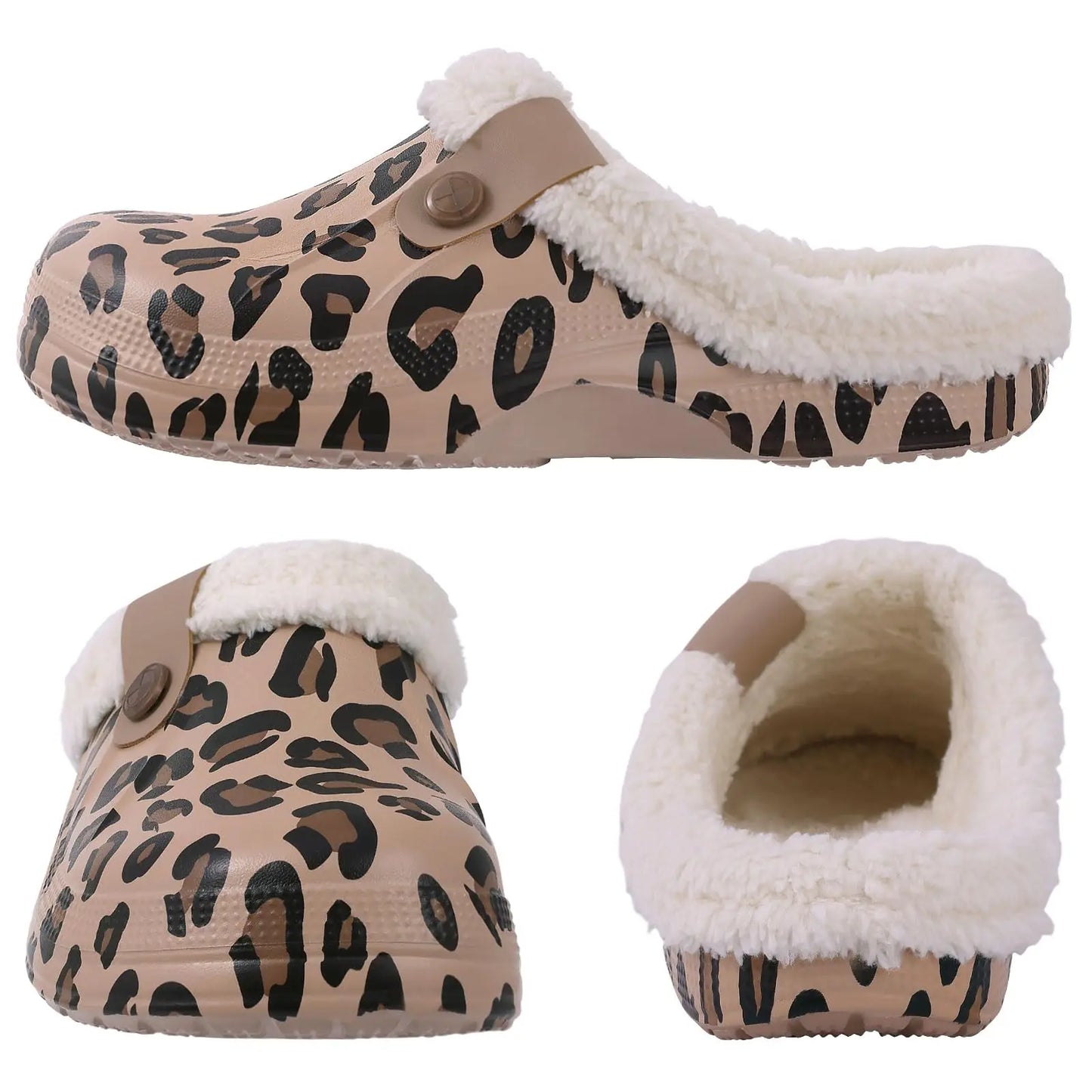 Fashion Men Cotton Slippers Winter Women Men Short Plush Slippers Casual Waterproof Garden Men Shoes New Fur Furry Cotton Shoes.