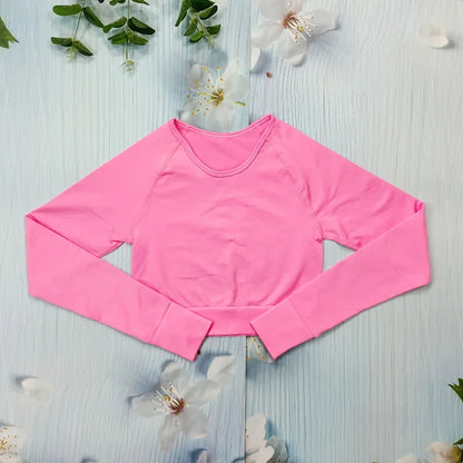 Seamless Women's T-shirt Sports Female Clothing Fitness Long Sleeve Tops with Thumb Hole Gym Running Shirts Workout Sportswear.