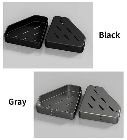 Bad Regal Küche Lagerung Organizer Aluminium Legierung Shampoo Rack Dusche Regal Bad Zubehör Kein Bohrer Regal