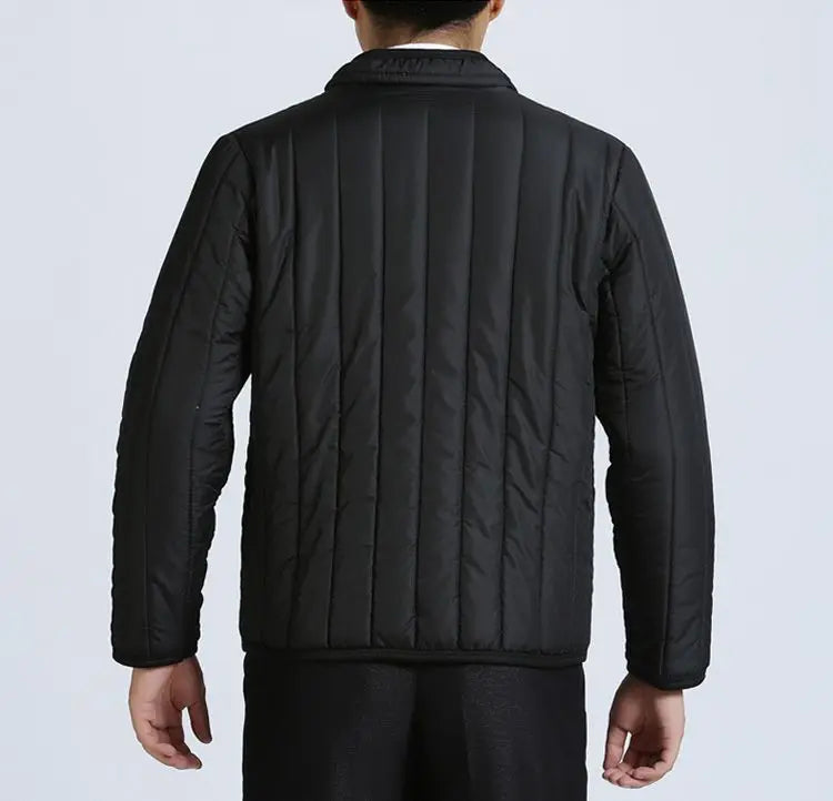 Short Velvet Thickened Labor-insured Cotton Jacket for Men's Winter Top Coat.