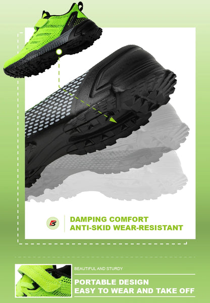 Baasploa Children Running Shoes Fashion Lightweight Boys Sport Sneakers Breathable Mesh Tenis School Shoes for Boys Kids Sneaker.