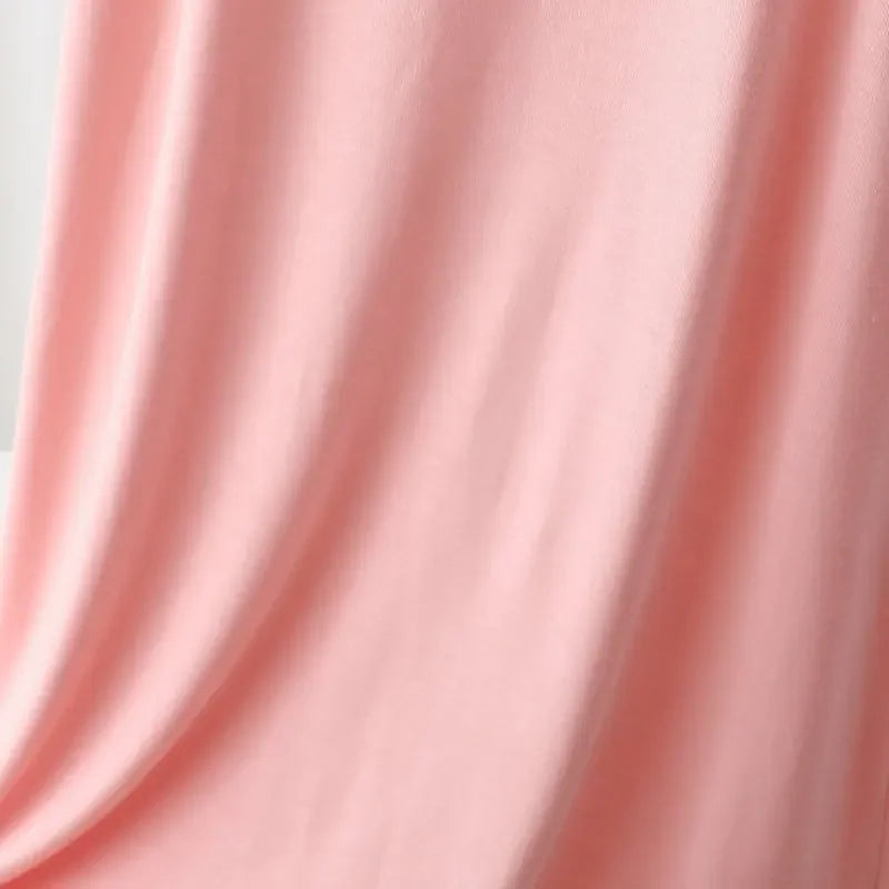 Plus Size Modal Langes Kleid Damen Frühling Sommer Lose A-Linie Bodenrock Home Nachtwäsche Ärmelloses Kleid in reiner Farbe