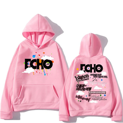 Jin Echo Hoodies Unisex Autumn Winter Casual Vintage Streetwear Sweatshirts Fashion Women New Album Tour Pullover Jin Fans Gifts.