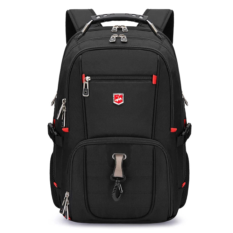 Wasserdichte 20-Zoll-Laptop-Rucksäcke USB-Lade Schultasche Diebstahlsicherer Herren-Rucksack Reiserucksack Männlicher Mochila Hohe Kapazität.