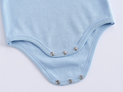 Kavkas 3-teiliges Baby-Body für 0–12 Monate, kurzärmelig, Sommer-Baumwollkleidung, cooles Print-Design, Säuglingskostüm.