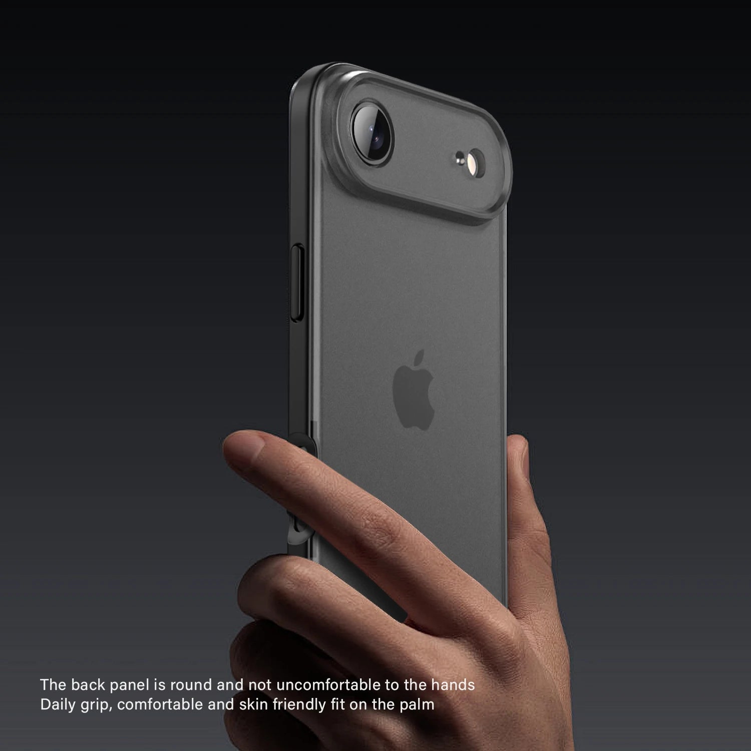 KEYSION Transparent Matte Case for iPhone 17 Air Translucent Soft Silicone+PC Shockproof Phone Back Cover for iPhone 17 Air 2025.