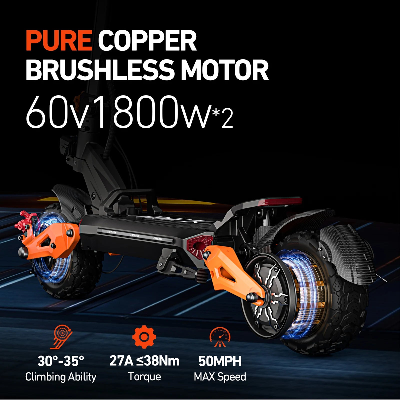 Dual Motor Powerful Electric Scooter, 80km Range, Load 200kg, Foldable Fast Electric Scooter for Heavy Adults.