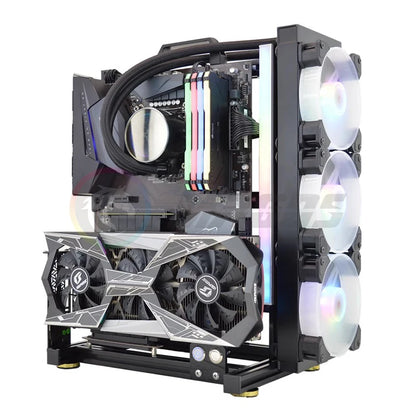 Open Computer Chassis DIY Creative Aluminum Frame Air Water Cooler 360 MOD ATX/ ITX / MATX Frame Desktop Case.